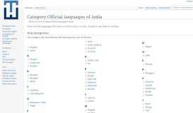 
							         Category:Official language of India - translatewiki.net								  
							    