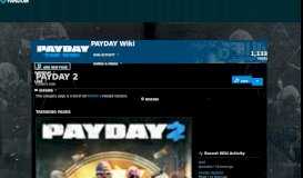 
							         Category:PAYDAY 2 | Payday Wiki | FANDOM powered by Wikia								  
							    