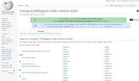 
							         Category:Philippine radio station stubs - Wikipedia								  
							    