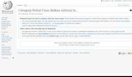 
							         Category:Portal-Class Balkan military history articles - Wikipedia								  
							    