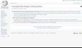 
							         Category:San Diego County portal - Wikipedia								  
							    