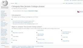 
							         Category:San Jacinto College alumni - Wikipedia								  
							    