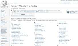 
							         Category:Ships built in Quebec - Wikipedia								  
							    