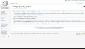 
							         Category:Sony portal - Wikipedia								  
							    