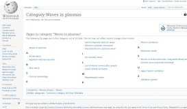 
							         Category:Waves in plasmas - Wikipedia								  
							    