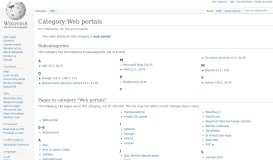 
							         Category:Web portals - Wikipedia								  
							    