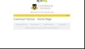 
							         Caterham School and Sports Centre - Caterham School - Home Page								  
							    