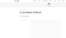 
							         Caterham School Public School Fees & Results: 2019 Tatler Schools ...								  
							    