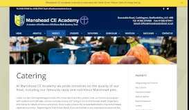 
							         Catering – Manshead CE Academy								  
							    