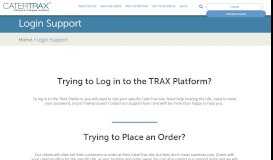 
							         CaterTrax Login Support								  
							    