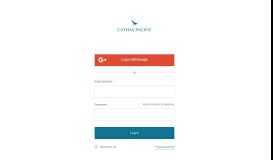 
							         Cathay Pacific - Login								  
							    