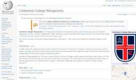 
							         Cathedral College Wangaratta - Wikipedia								  
							    