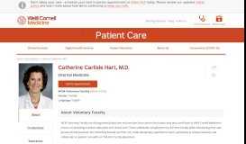 
							         Catherine Carlisle Hart, M.D. | Weill Cornell Medicine								  
							    