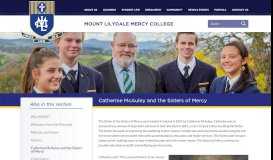 
							         Catherine McAuley & Sisters of Mercy | Mount Lilydale Mercy College								  
							    