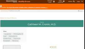
							         Cathleen Cronin | Edward-Elmhurst Health								  
							    