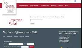 
							         Catholic Charities of Tennessee | Employee Portal								  
							    