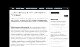 
							         Catholic University in Zimbabwe Students Portal Login - Eduloaded								  
							    