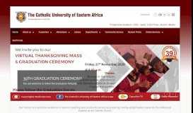 
							         Catholic University of Eastern Africa								  
							    