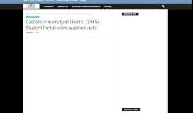 
							         Catholic University of Health, CUHAS Student Portal: osim.bugando ...								  
							    