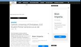 
							         Catholic University of Zimbabwe, CUZ Student Portal: services.cuz.ac.zw								  
							    