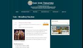 
							         Cats - Broadway San Jose - San Jose Theaters								  
							    