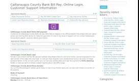 
							         Cattaraugus County Bank Bill Pay, Online Login, Customer ...								  
							    