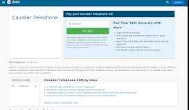 
							         Cavalier Telephone | Pay Your Bill Online | doxo.com								  
							    
