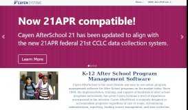
							         Cayen AfterSchool Software|21st CCLC Data Management ...								  
							    