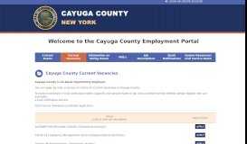 
							         Cayuga County Civil Service Employment Portal								  
							    