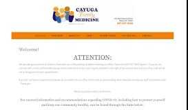 
							         Cayuga Family Medicine – Healthcare for Life								  
							    
