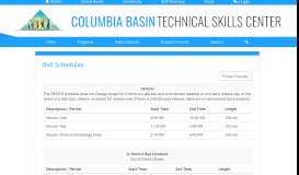
							         CB Tech - Columbia Basin Technical Skills Center								  
							    