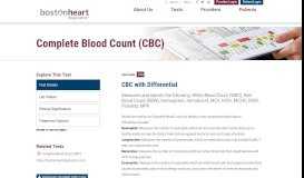 
							         CBC with Differential – Boston Heart								  
							    