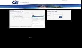 
							         CBE Customer Web Portal								  
							    