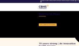
							         CBHS Corporate Health - Private Health Insurance								  
							    