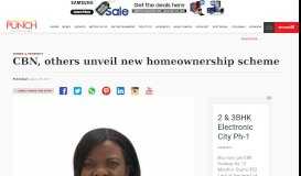 
							         CBN, others unveil new homeownership scheme – Punch Newspapers								  
							    