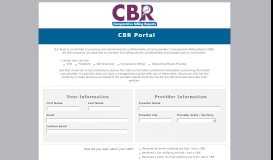 
							         CBR Portal								  
							    
