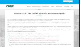 
							         CBRE - GRMS Supplier Risk Assessment								  
							    