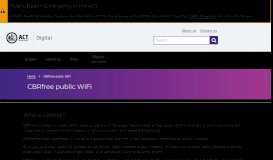 
							         CBRfree public WiFi - Digital - ACT Government								  
							    