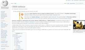 
							         CBRN defense - Wikipedia								  
							    