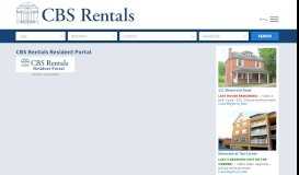 
							         CBS Rentals Resident Portal								  
							    
