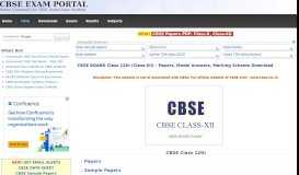 
							         CBSE BOARD Class 12th (Class-XII) - Papers ... - CBSE PORTAL								  
							    