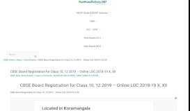 
							         CBSE Board Registration for Class 10, 12 2019Online LOC 2018-19 X ...								  
							    