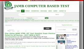 
							         CBT - JAMB Computer Based Test								  
							    