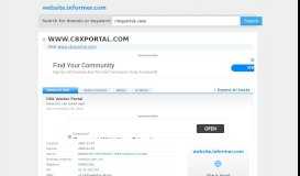
							         cbxportal.com at WI. CBX Vendor Portal - Website Informer								  
							    