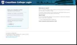 
							         CC Student Portal - Coquitlam								  
							    