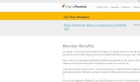 
							         CCC Plus Members | Virginia Premier								  
							    
