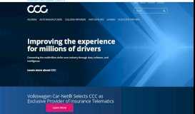 
							         CCC - Vehicle Lifecycle Solutions for OEMs, Insurers & Body Shops								  
							    
