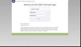 
							         CCCS Office 365 Login Page								  
							    