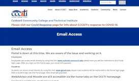 
							         CCC&TI Email Access								  
							    