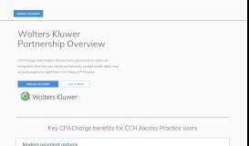 
							         CCH Axcess Portal - CPACharge								  
							    
